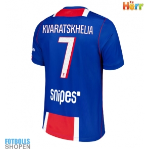 Billiga Paris Saint-Germain Khvicha Kvaratskhelia #7 Hemmatröja 2026-27 Kortärmad